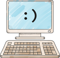 Illustration of a computer