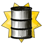 Oil barrel illustration