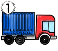 Illustration of a van