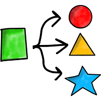 Diversification icon