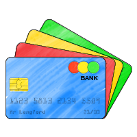 Illustration of credit cards
