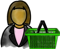 Illustration of a customer