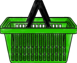 Shopping basket illustration