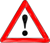 Illustration of a warning sign